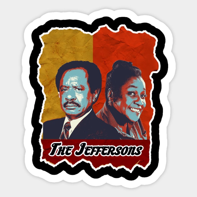 The Jeffersons Sticker by edihidayatbanyumas